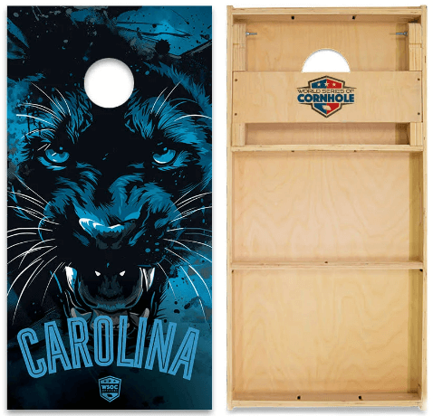 Carolina Panthers cornhole set